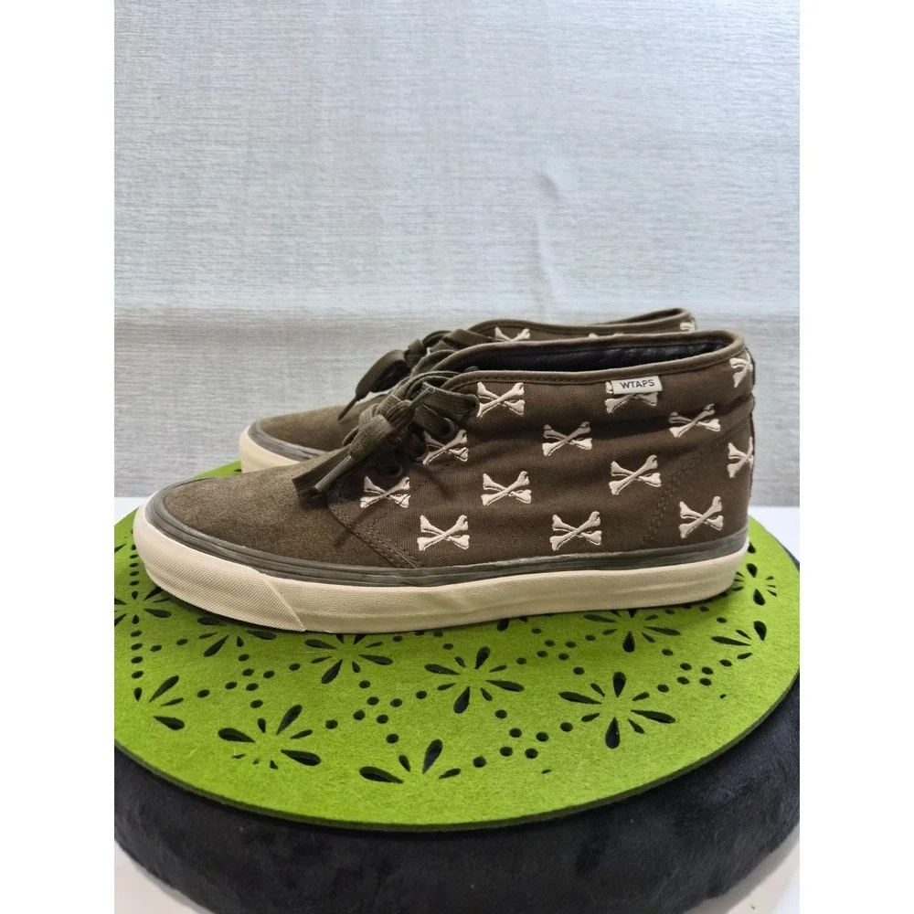 WTAPS x Vans OG Chukka Boot LX Bones Mens 11 Skateboarding Shoes Brown Sneakers